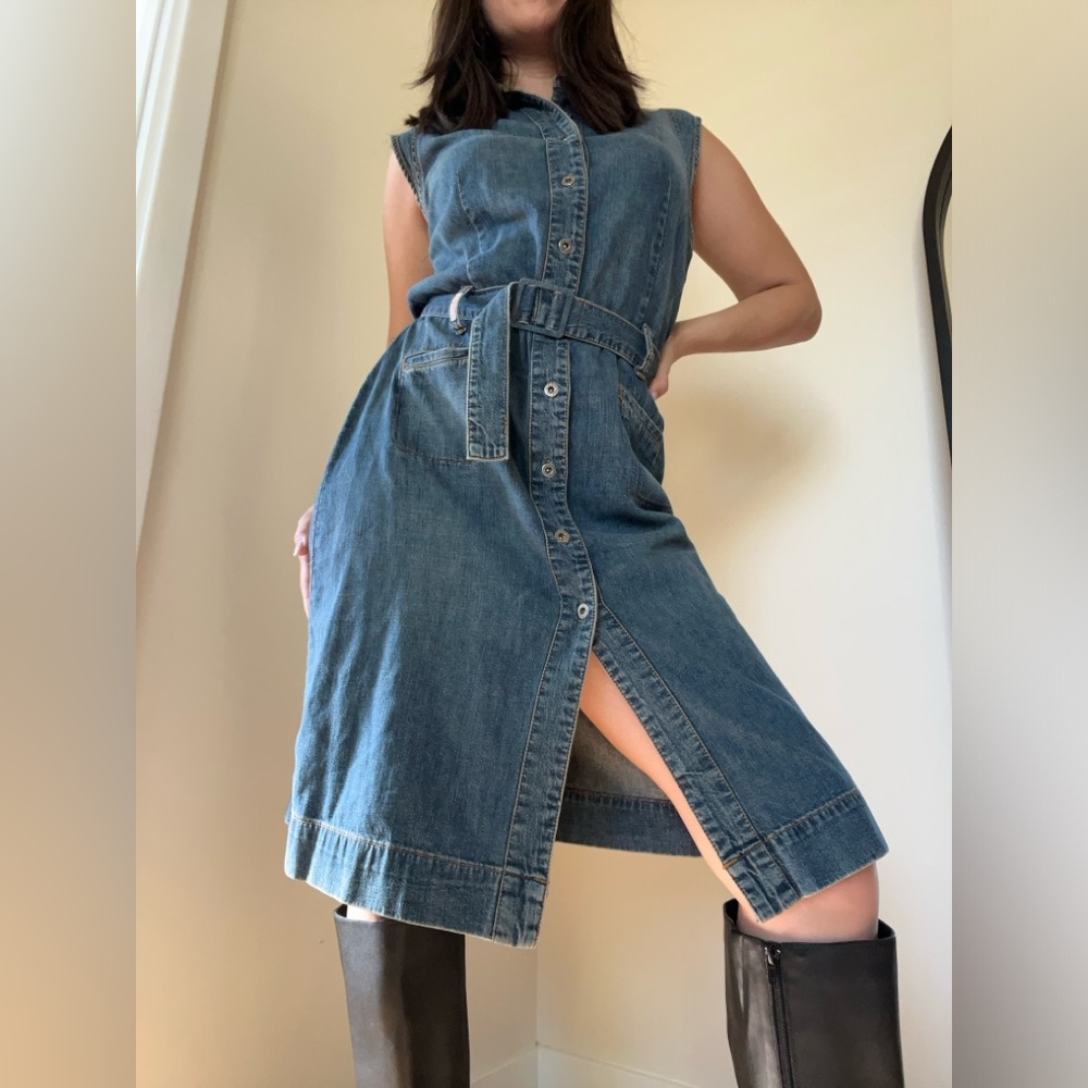 Vintage Guess denim button down dress